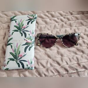 NWOT Ted Baker Leopard-Print Sunglasses